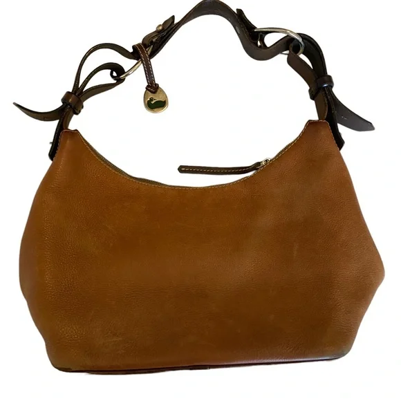 Dooney & Bourke 1975 Hobo Bag Baguette Purse Soft Leather Vintage Bohemian Brown - Picture 6 of 14